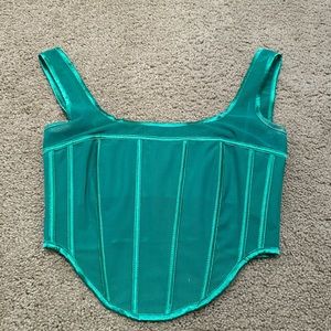Green corset top
